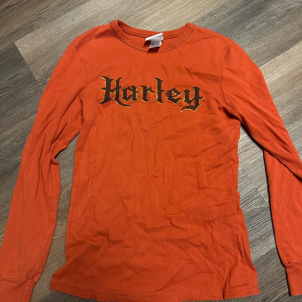 Harley-Davidson Orange Long Sleeve Tee